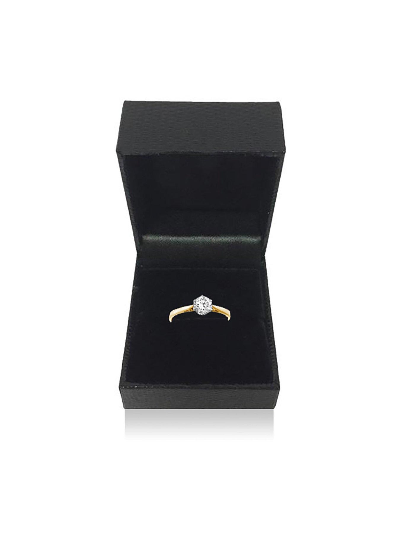 Image 5 of 5 of Love DIAMOND 9 Carat Yellow Gold 50 Point Solitaire Ring