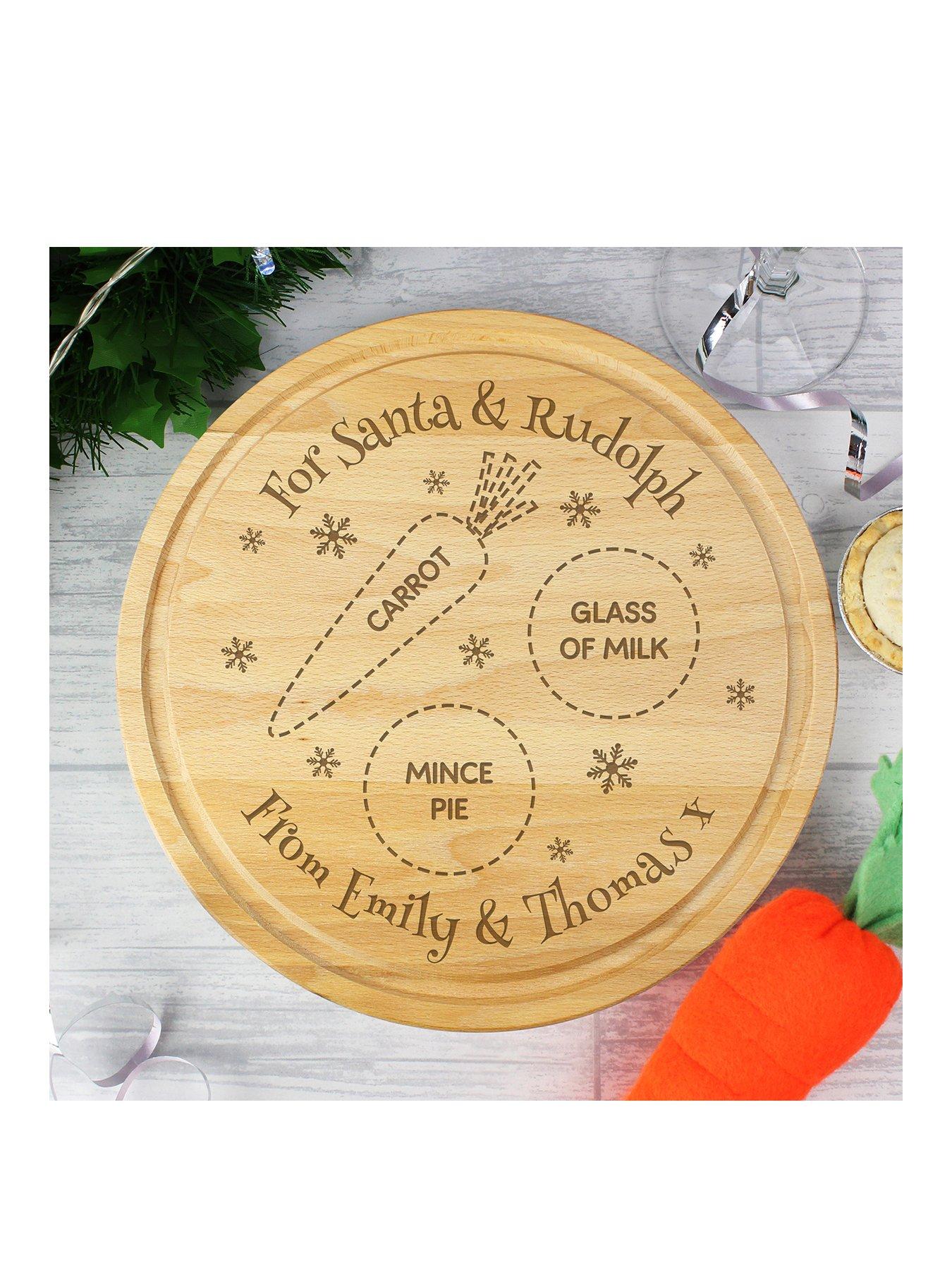 The Personalised Memento Company Personalised Christmas Eve Wooden Santa Board