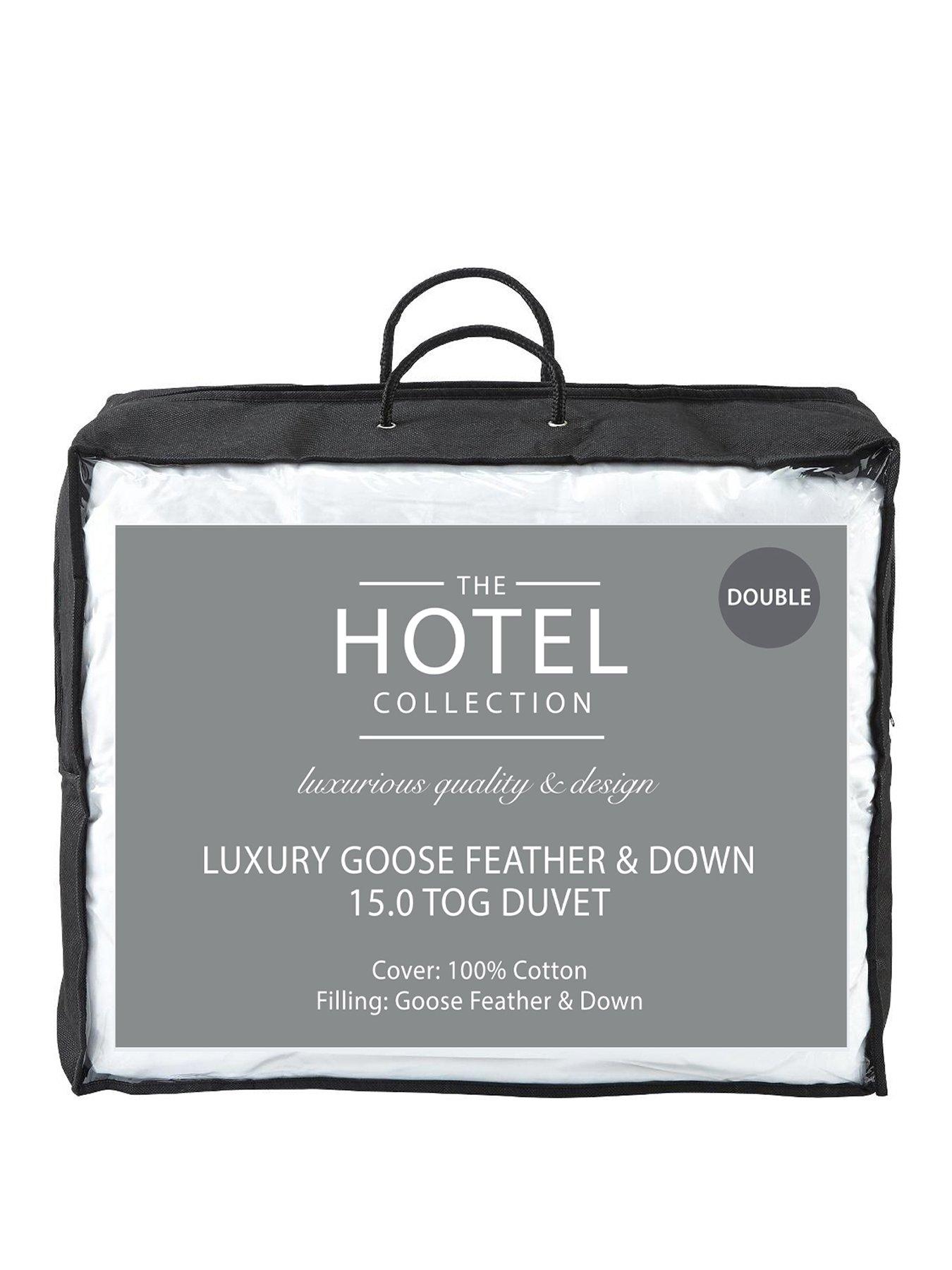 Product photograph of Hotel Collection Luxury Goose Feather Amp Down 15 Tog Duvet from very.co.uk