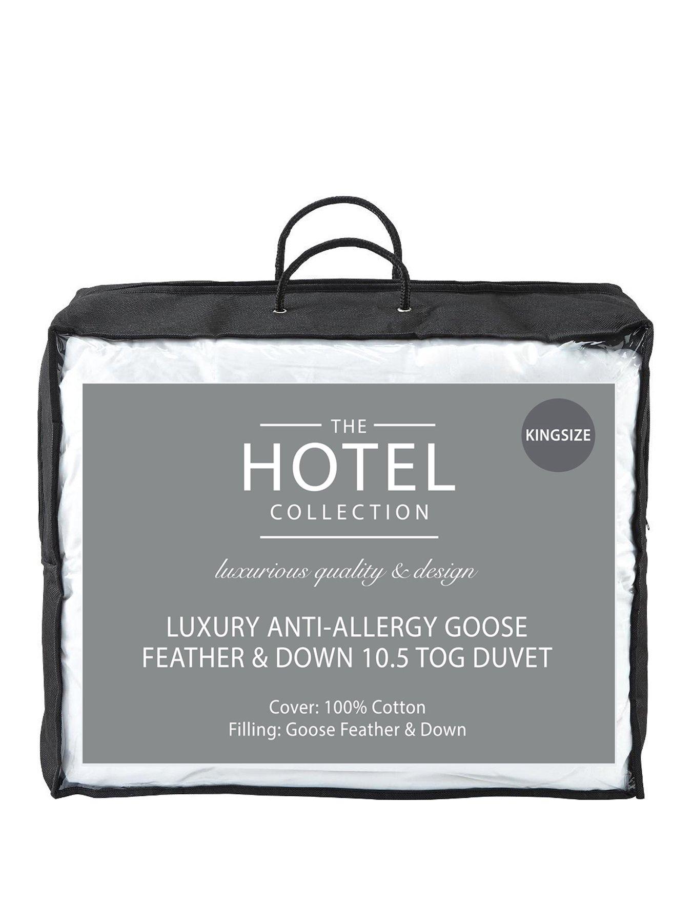 Product photograph of Luxury Anti-allergy Goose Feather Amp Down 10 5 Tog Duvet from very.co.uk