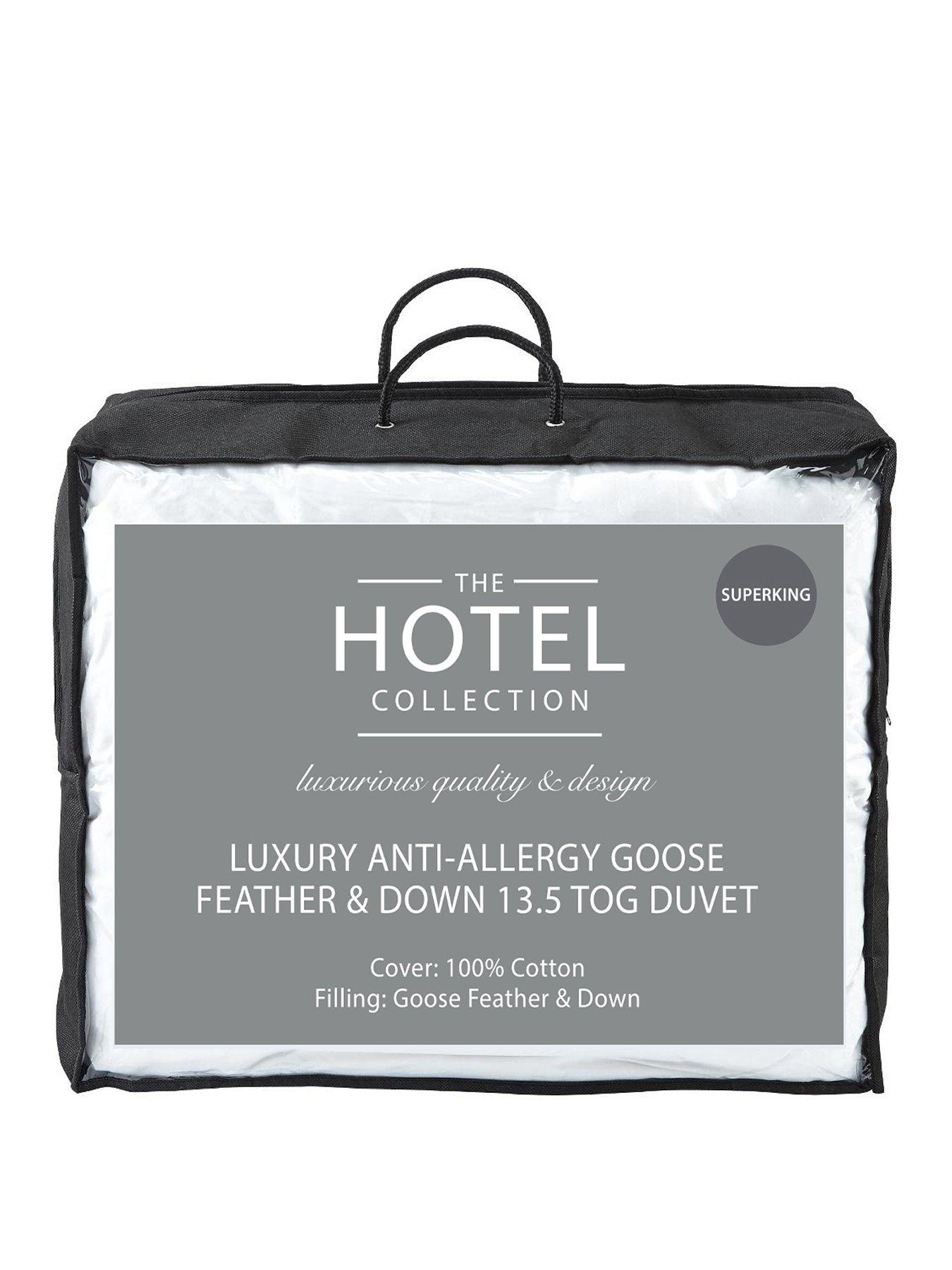 Product photograph of Hotel Collection Luxury Anti Allergy Goose Feather Amp Down 13 5 Tog Duvet from very.co.uk