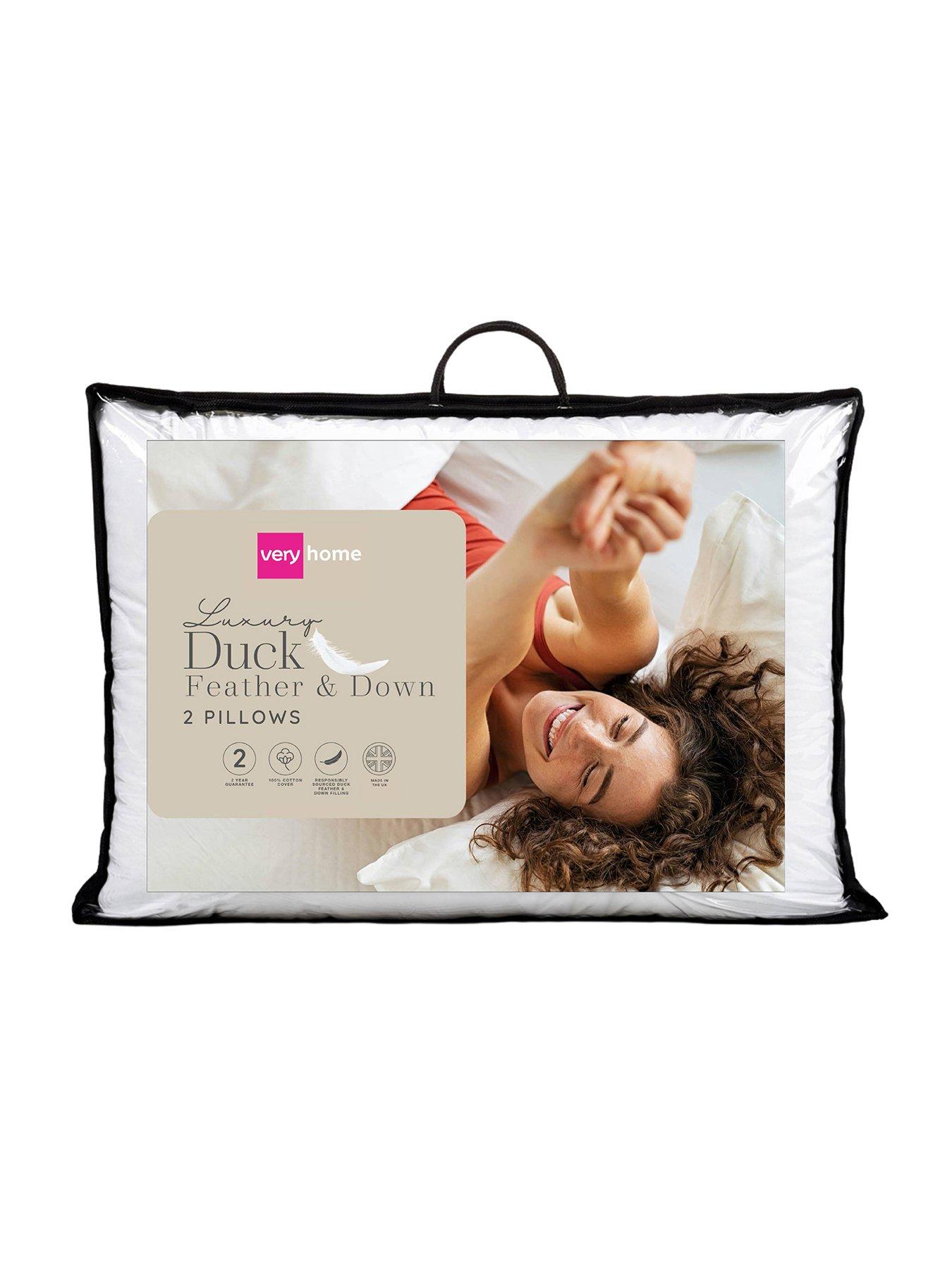 The Very Collection Pair of Anti-Allergy Duck Feather and Down Pillows