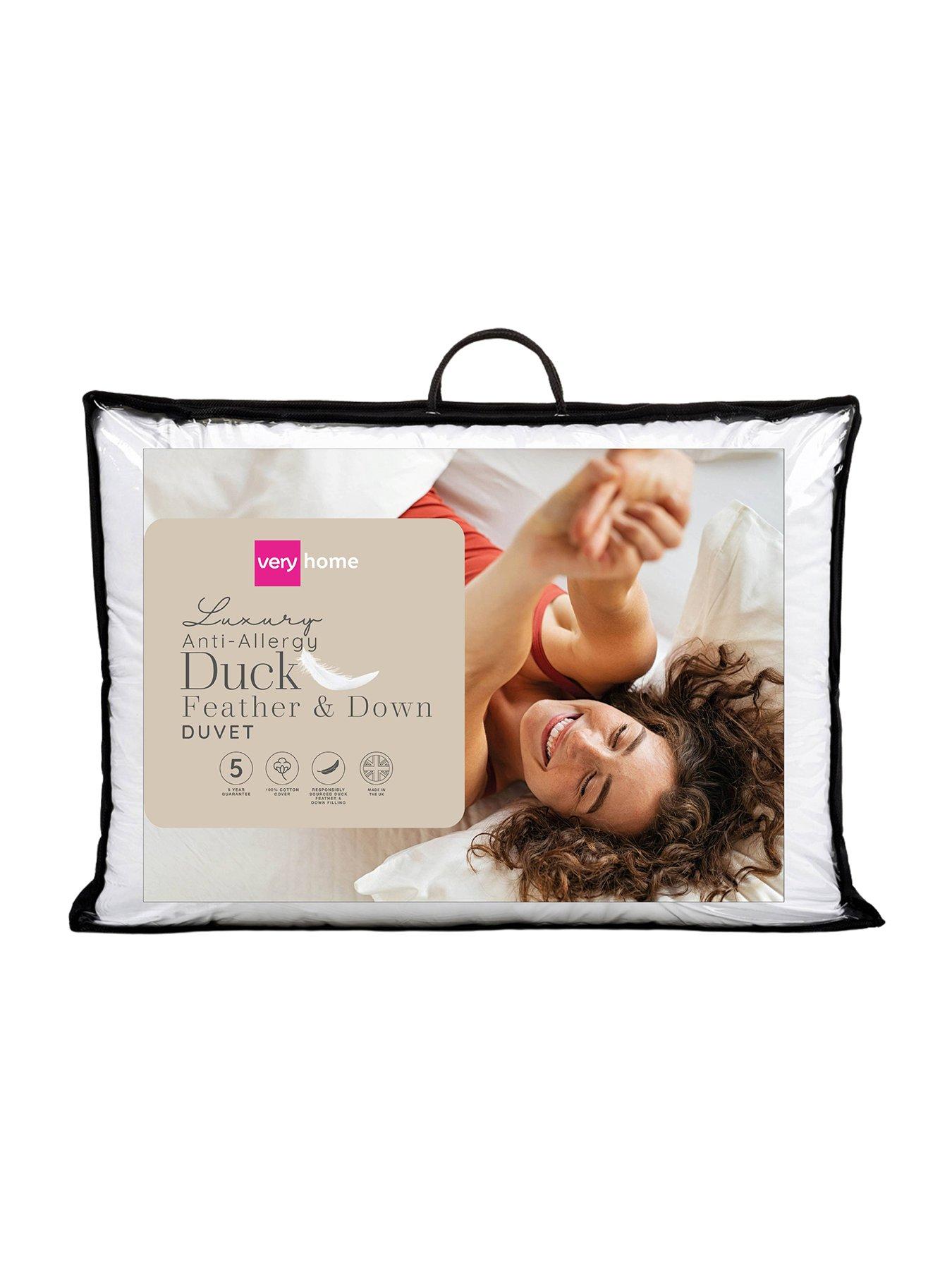 Very Home AntiAllergy Duck Feather and Down 10.5 Tog Duvet very.co.uk