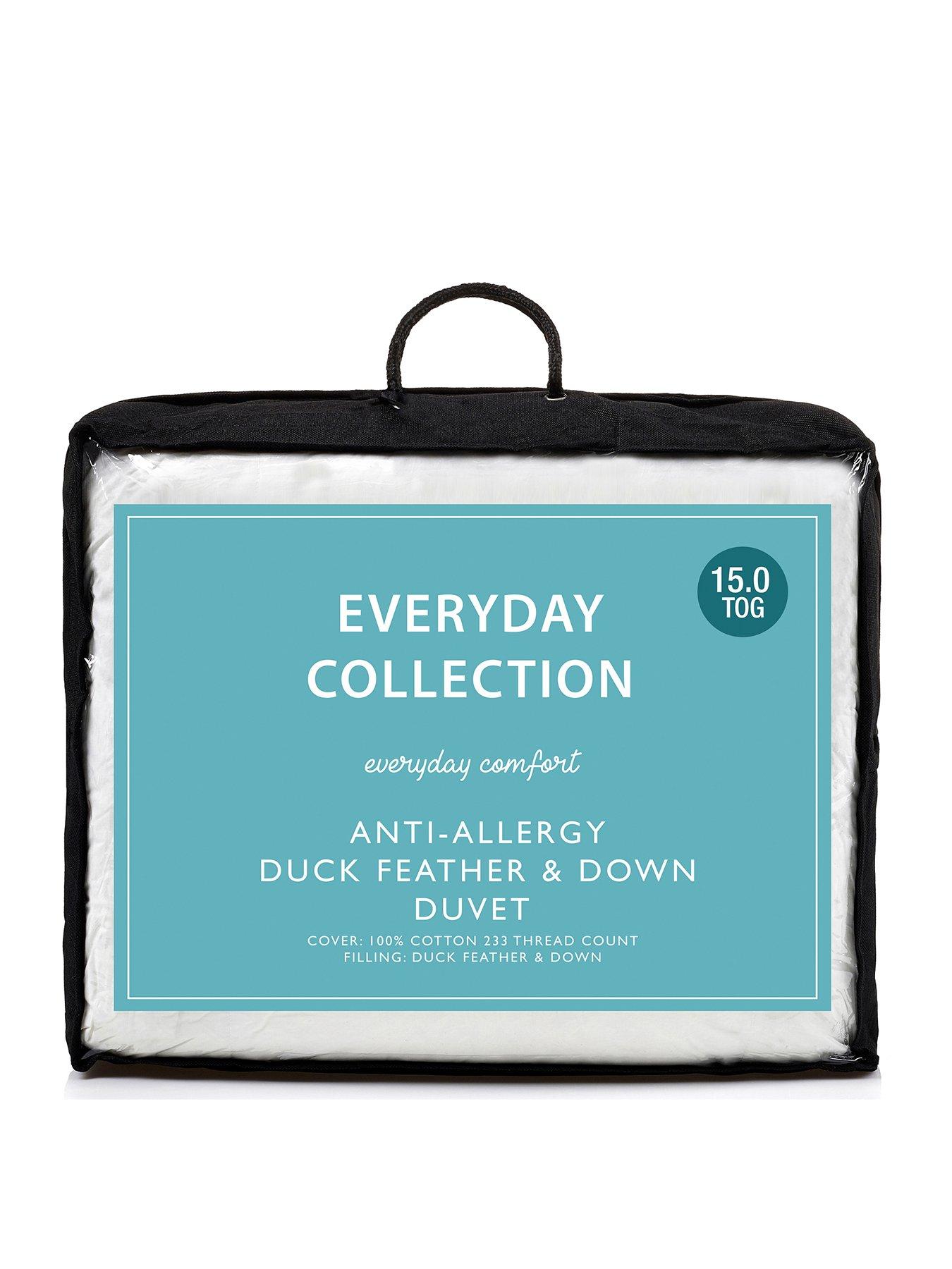 Product photograph of Everyday Collection Anti-allergy Duck Feather And Down 15 Tog Duvet from very.co.uk