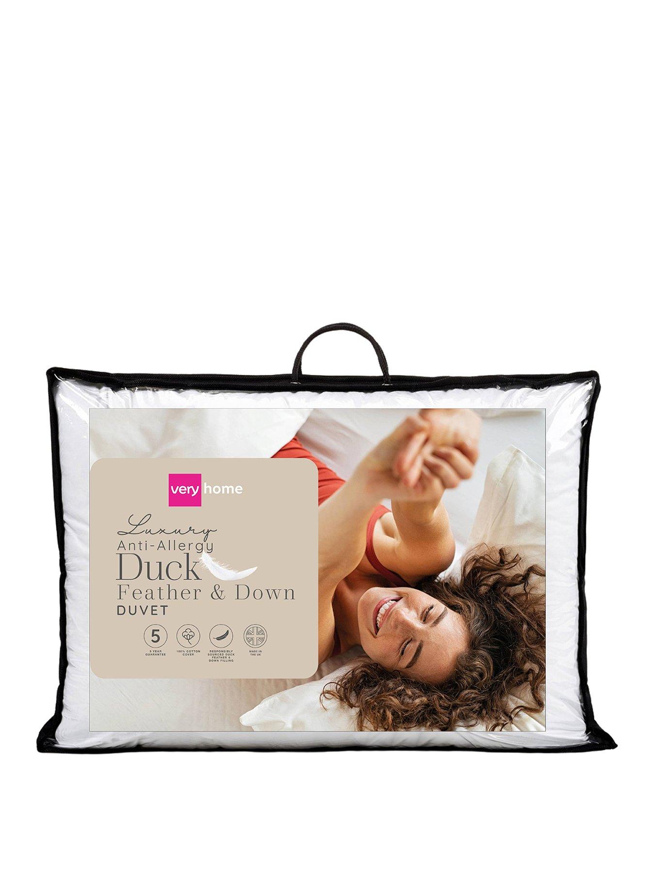 Product photograph of Very Home Anti-allergy Duck Feather And Down 15 Tog Duvet from very.co.uk