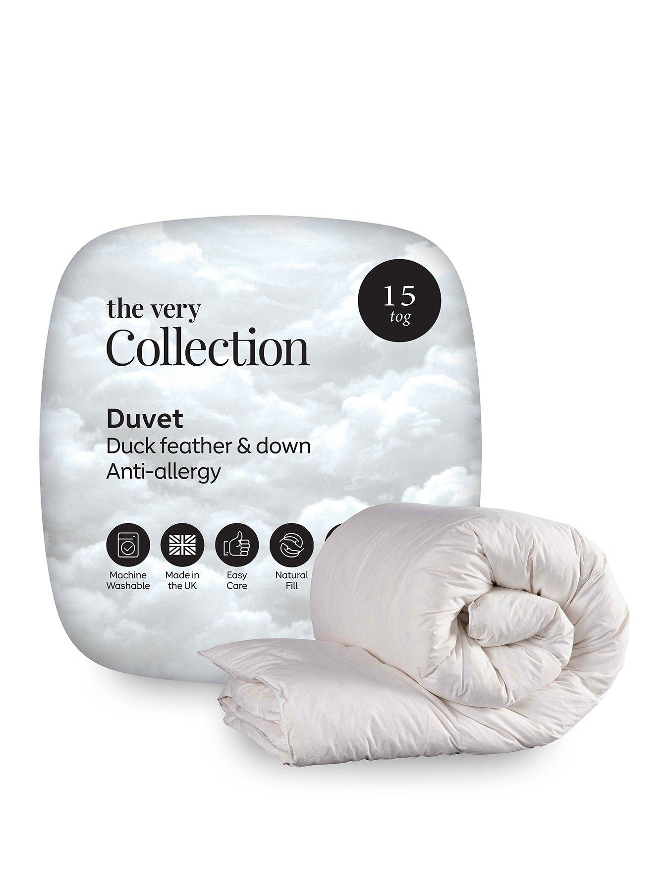 The Very Collection Anti-Allergy Duck Feather and Down 15 Tog Duvet