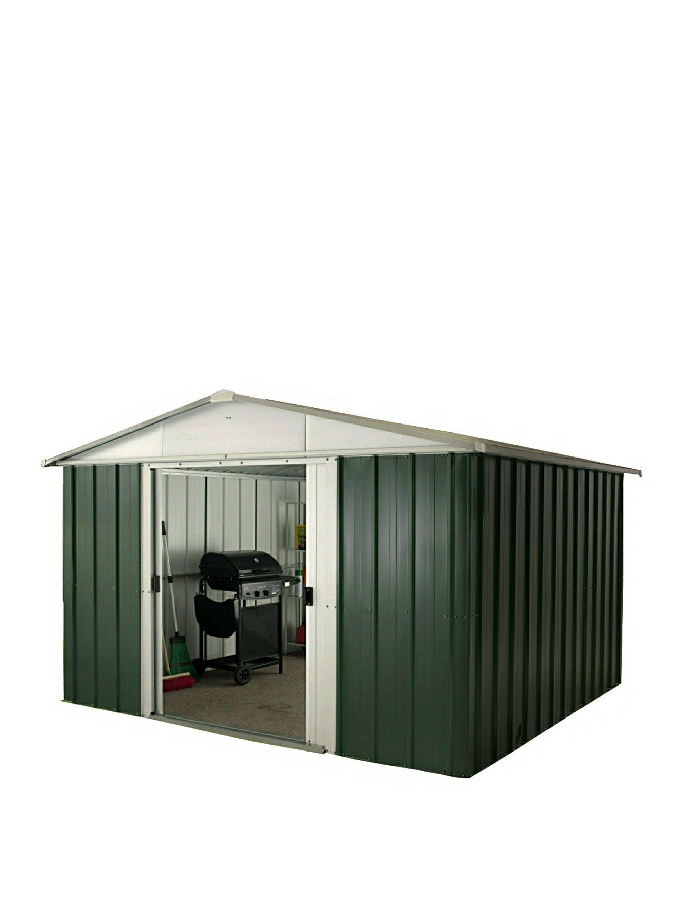 Yardmaster 10 X 10 Ft Apex Metal Roof Shed With Floor Frame