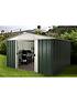  image of yardmaster-10-x-10-ft-apex-metal-roof-shed-with-floor-frame