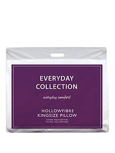 Everyday Collection King Size Hollowfibre Pillow with Case