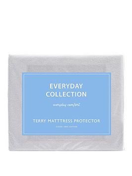 Product photograph of Everyday Collection Terry Cotton Waterproof Mattress Protector from very.co.uk