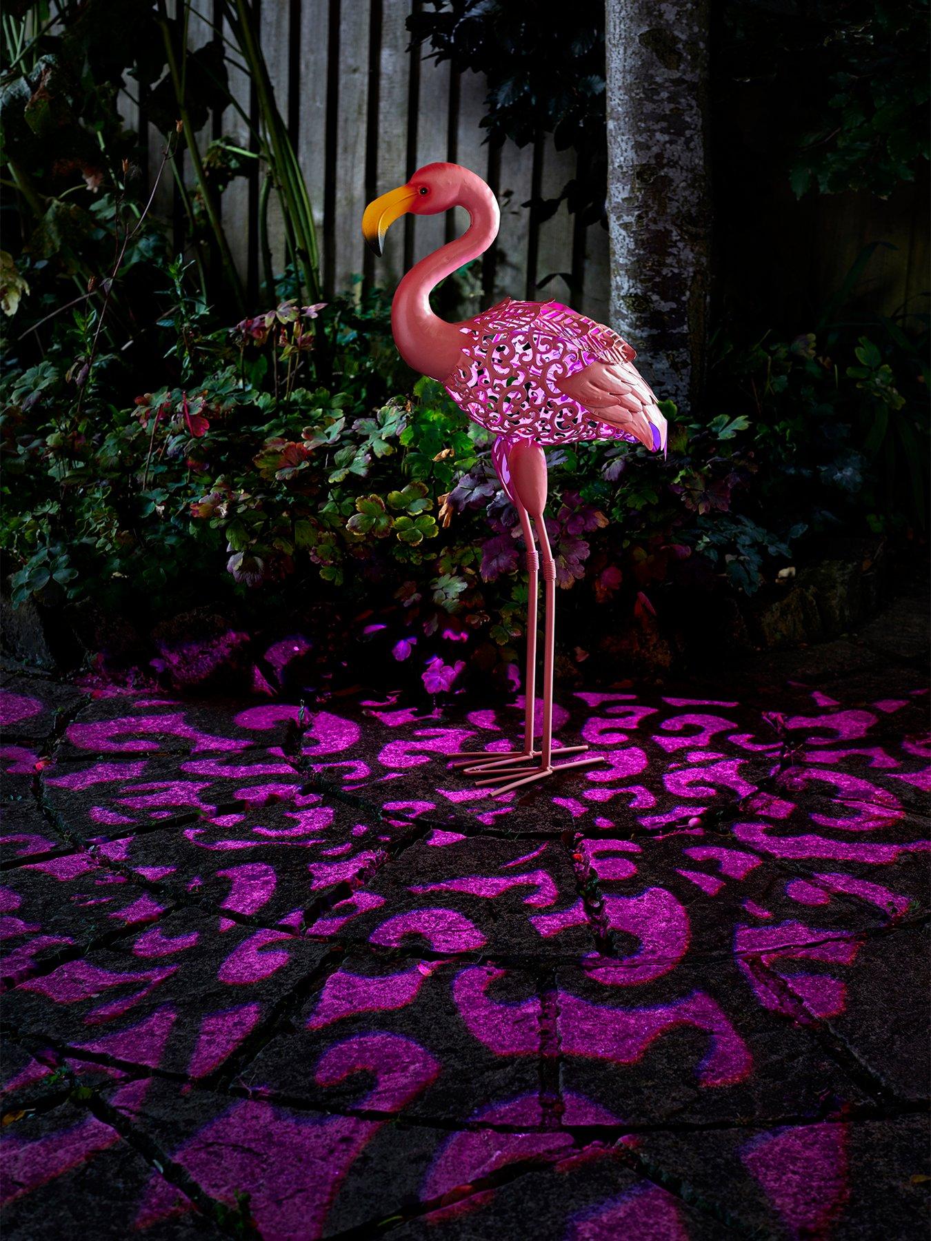 Product photograph of Smart Solar Garden Silhouette Flamingo from very.co.uk