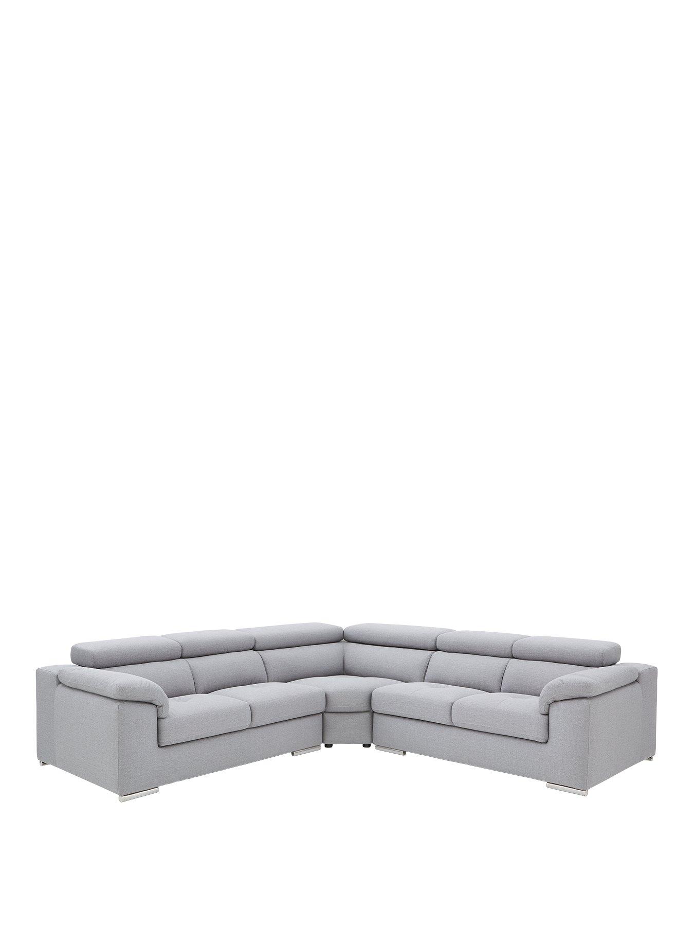 Product photograph of Very Home Brady Fabric Corner Group Sofa from very.co.uk