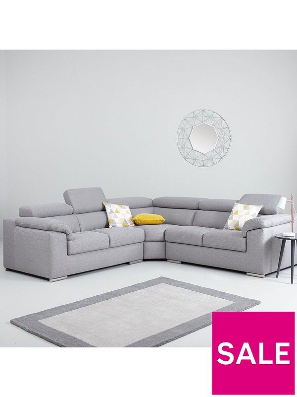 Brady Fabric Corner Group Sofa Very Co Uk, Brady 100 Premium Leather Corner Group Sofa