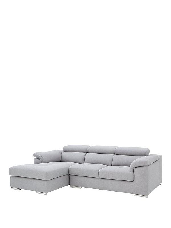 Brady 3 Seater Left Hand Fabric Corner, Brady Leather Corner Sofa