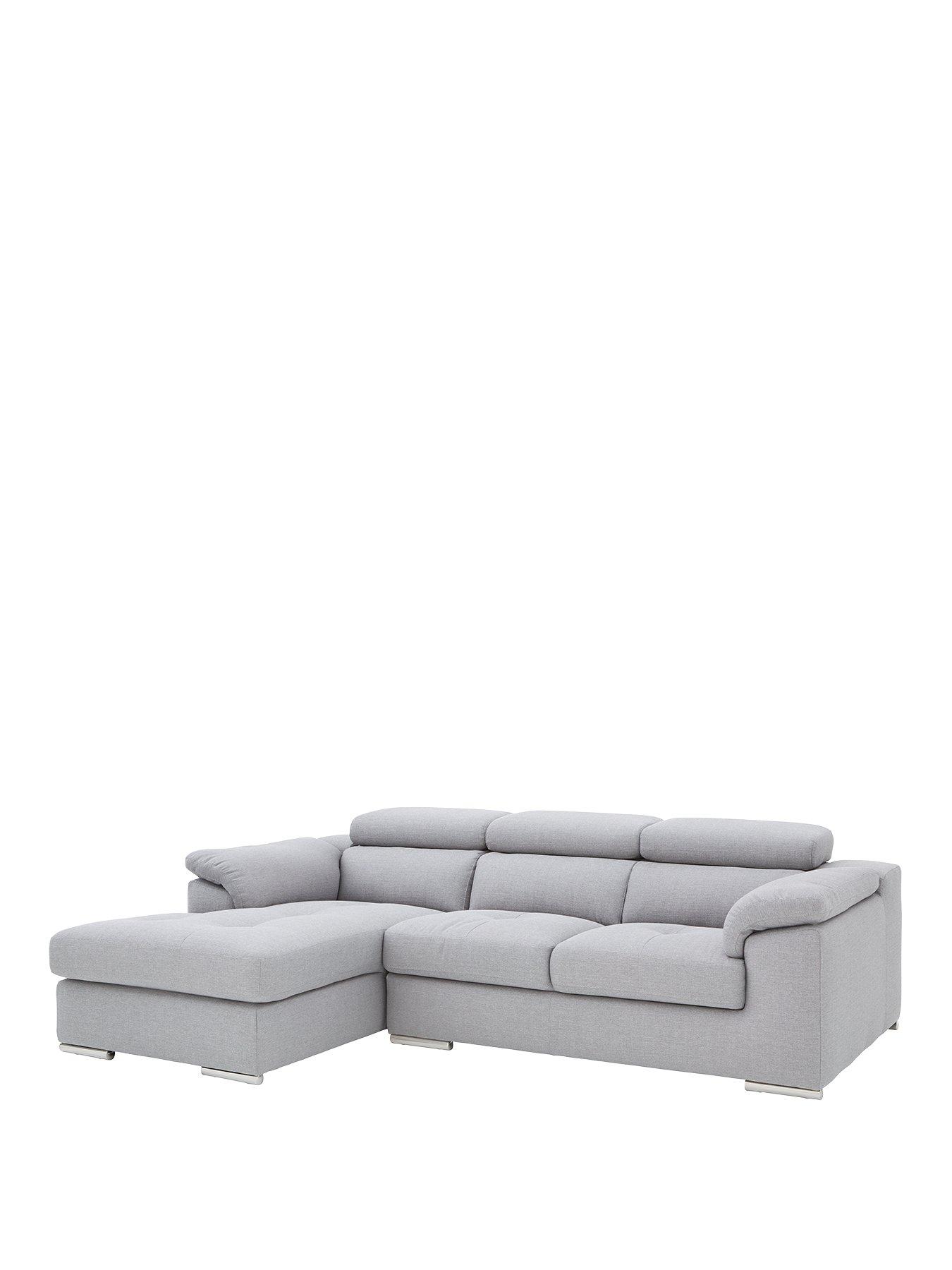 Brady 3 Seater Left Hand Fabric Corner Chaise Sofa Very Co Uk