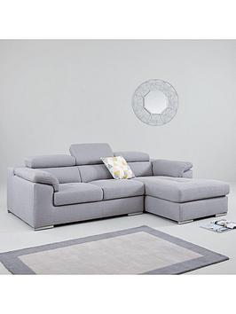 Product photograph of Very Home Brady 3 Seater Right Hand Fabric Corner Chaise Sofa from very.co.uk