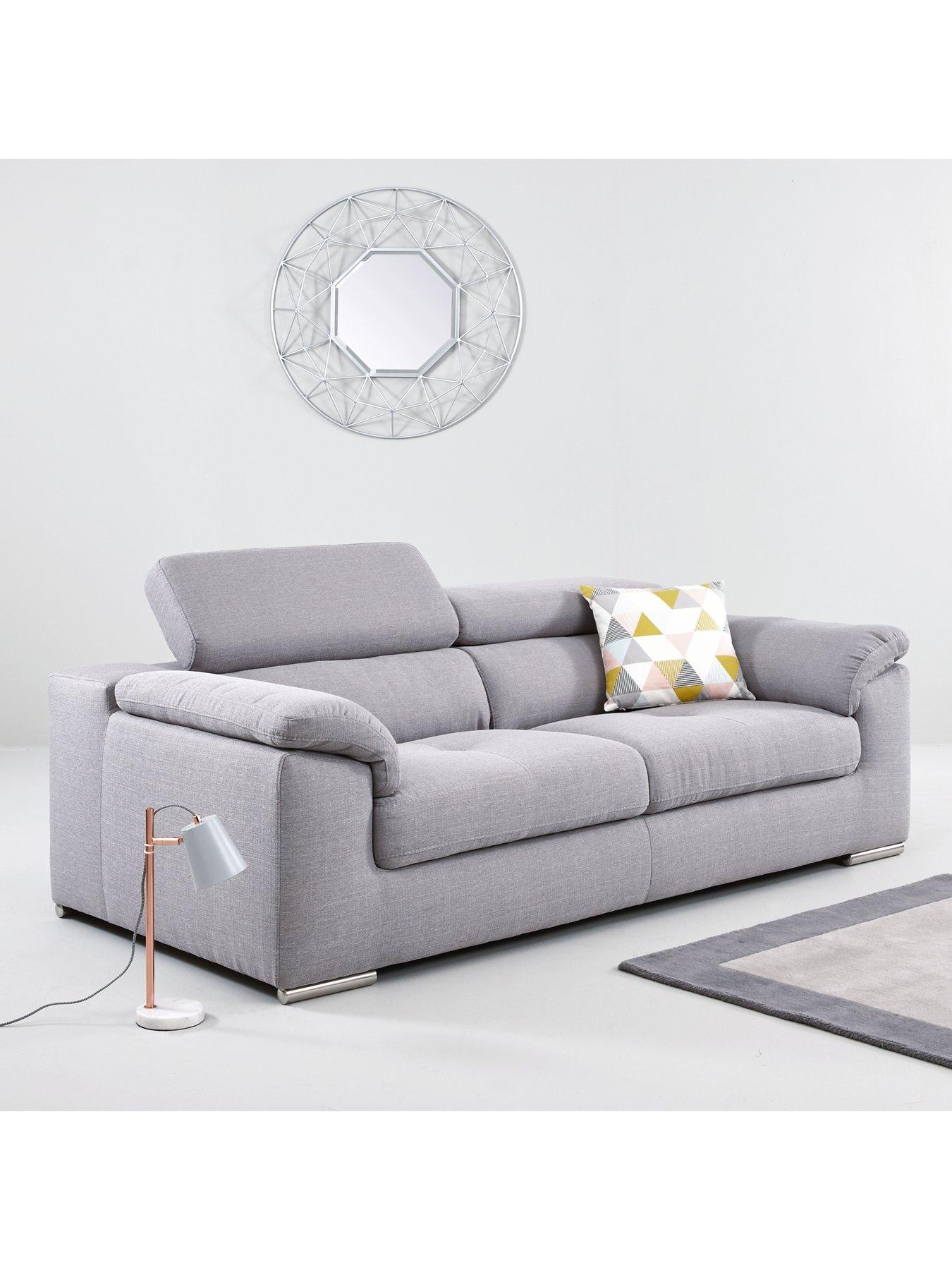 Product photograph of Very Home Brady 3 Seater Fabric Sofa from very.co.uk
