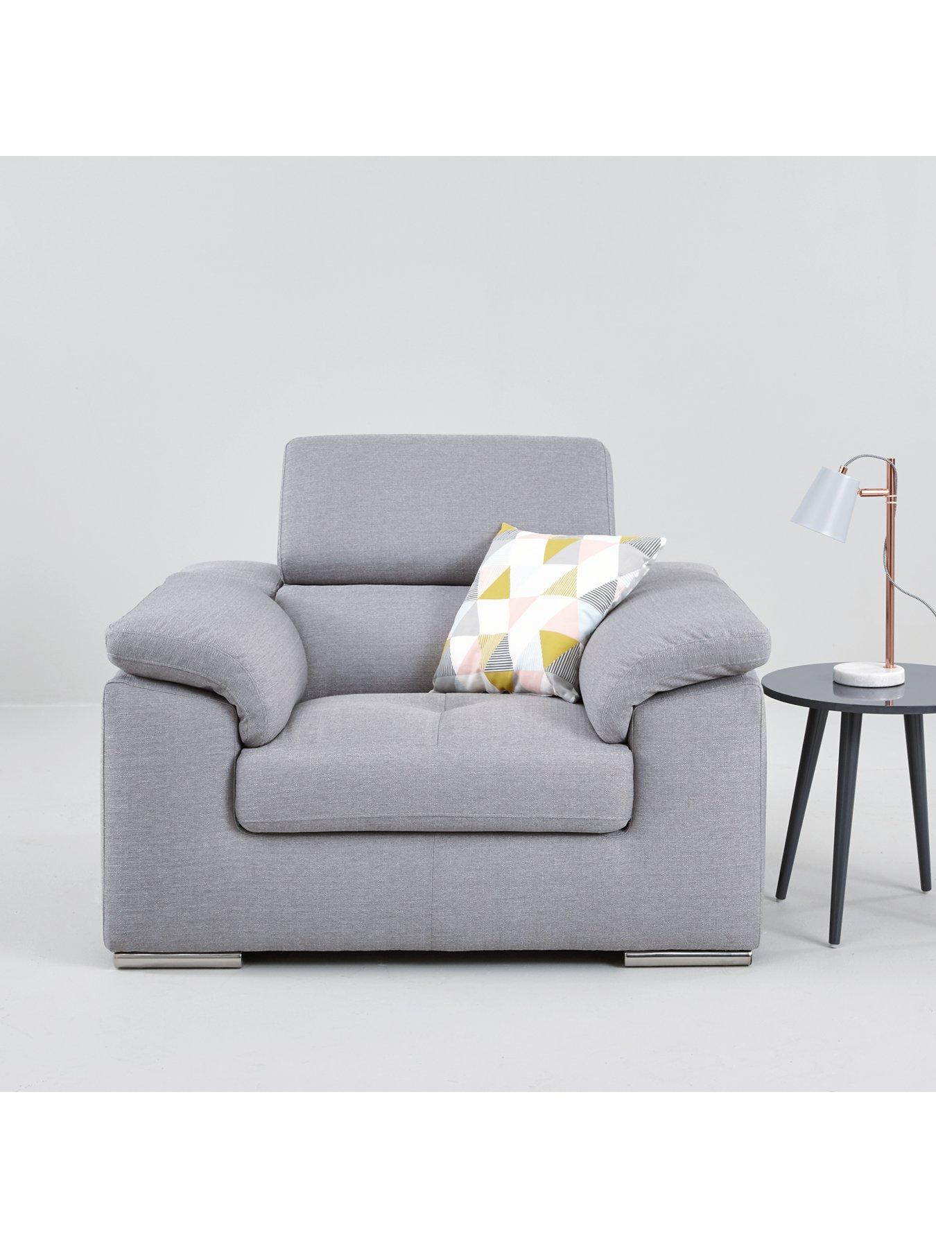 Product photograph of Very Home Brady Fabric Chair from very.co.uk