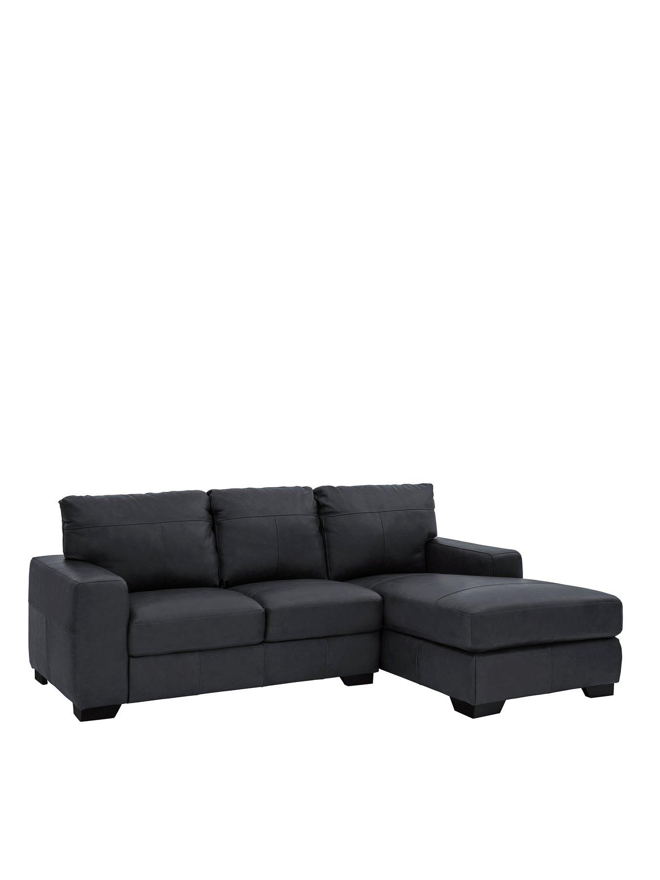 undefined Hampshire 3 Seater Right Hand Premium Leather Corner Chaise Sofa - FSC Certified