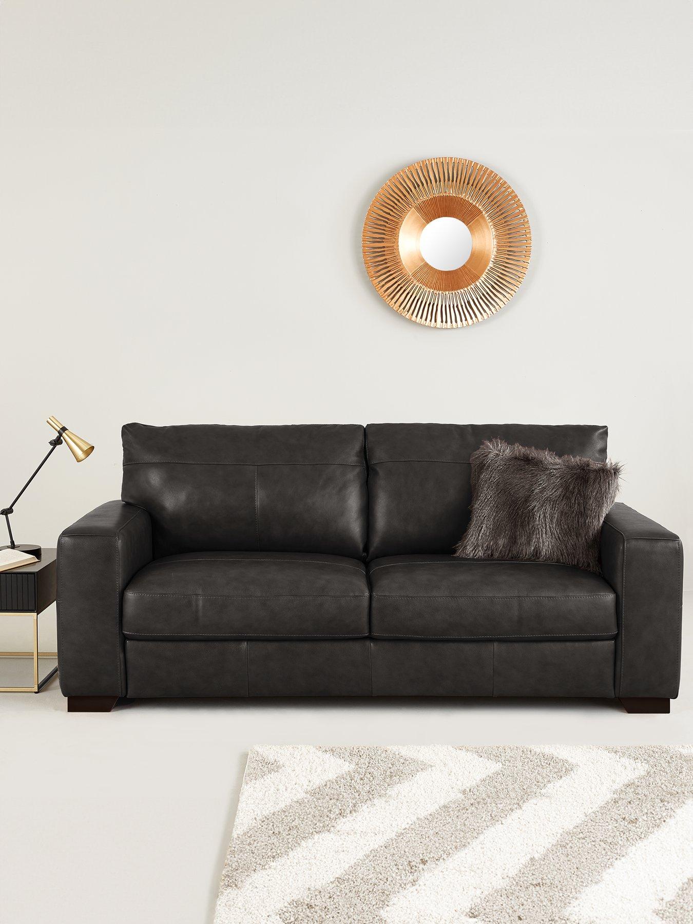The Very Collection: Hampshire Italian Leather 3 Seater Sofa - FSC&reg; Certified