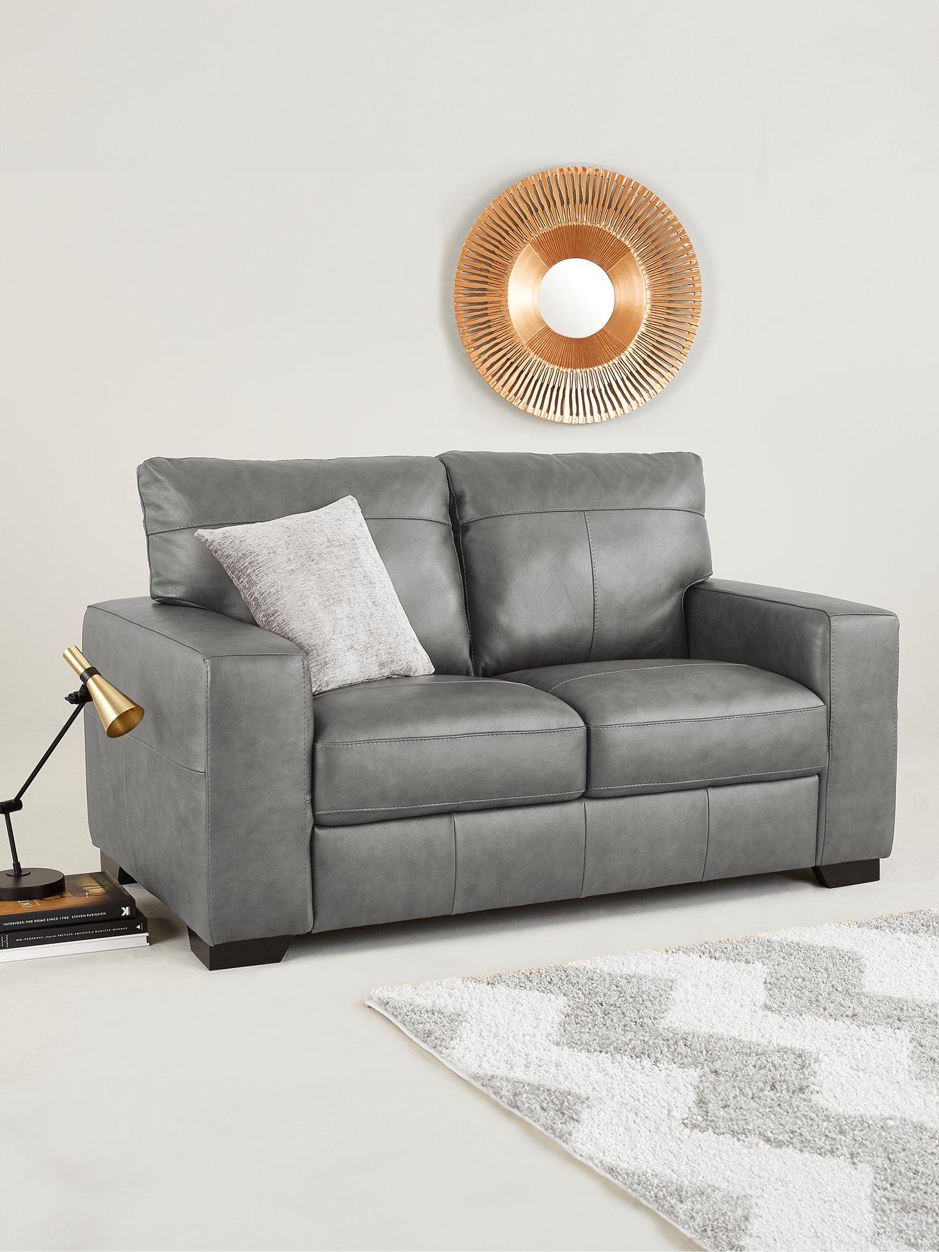Very Home Hampshire Italian Leather 2 Seater Sofa - FSC® Certified