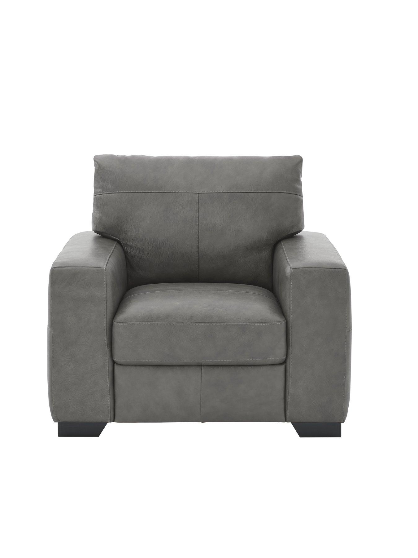 undefined Hampshire Italian Leather Armchair - FSC Certified