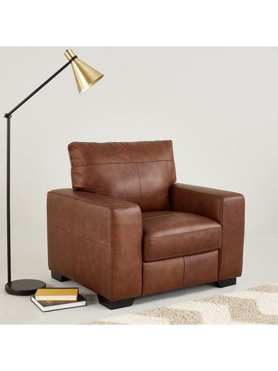 stillFront image of hampshire-italian-leather-armchair