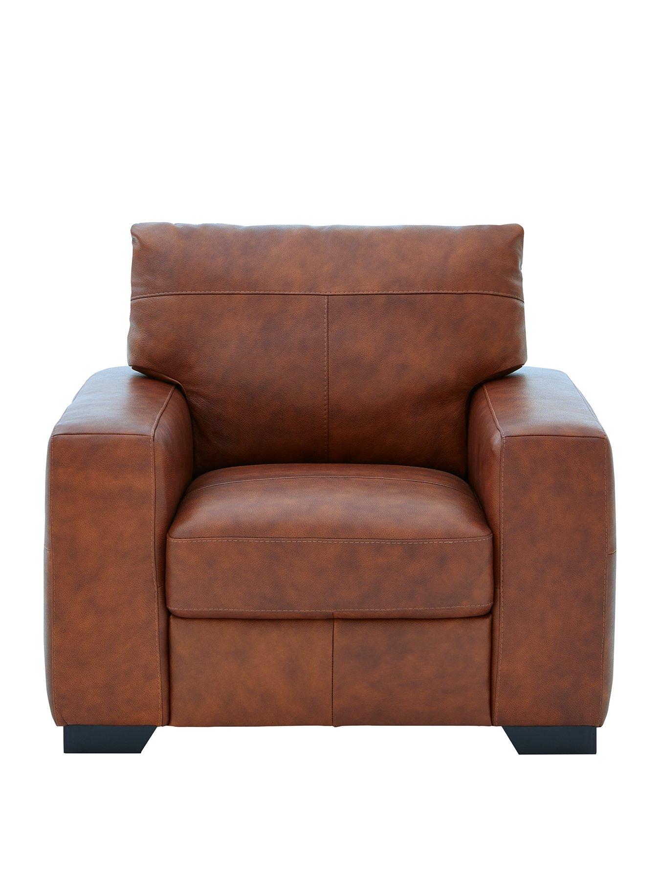Image 2 of 6 of The Very Collection Hampshire Italian Leather Armchair&nbsp;- FSC&reg; Certified