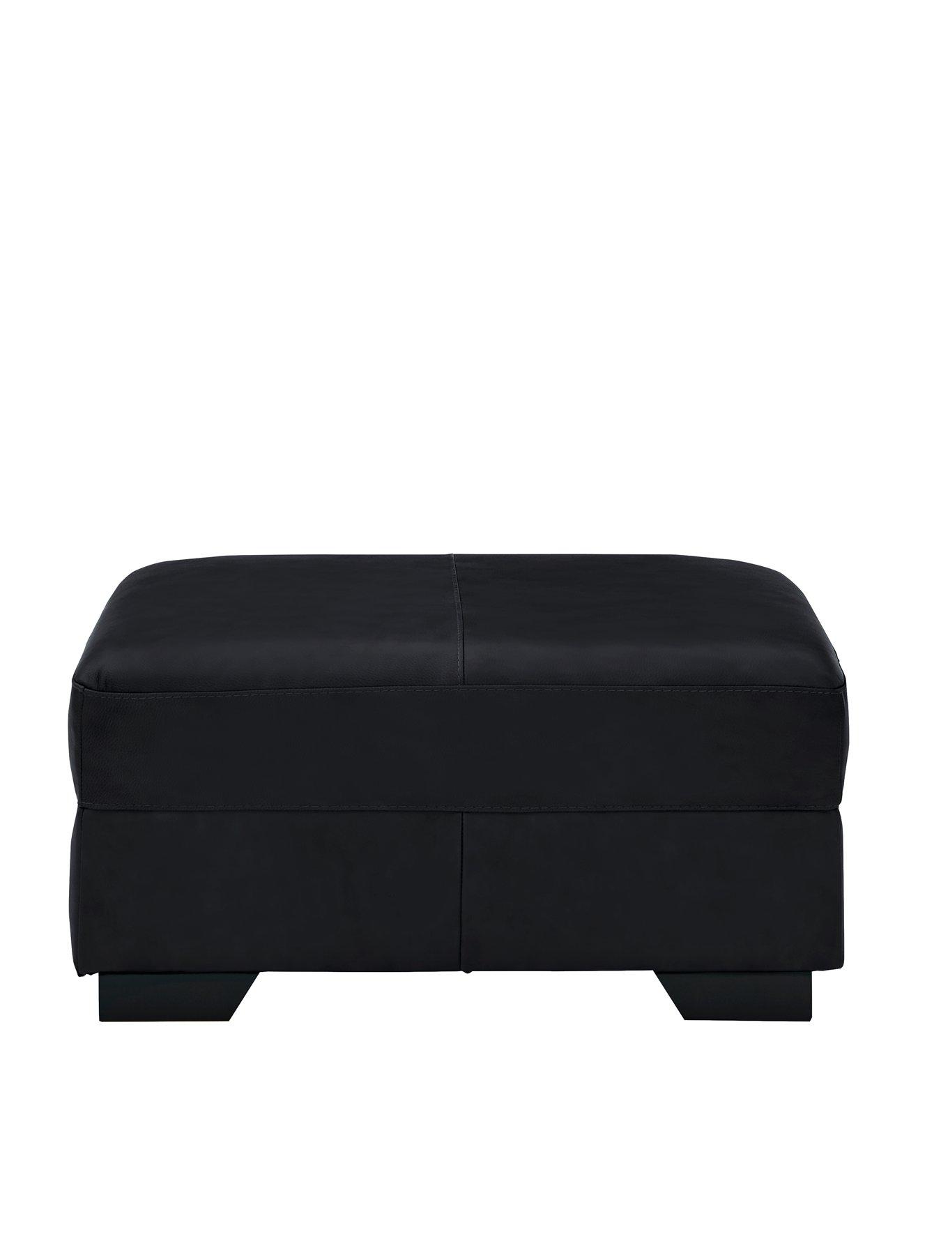 undefined Hampshire Premium Leather Footstool - FSC Certified