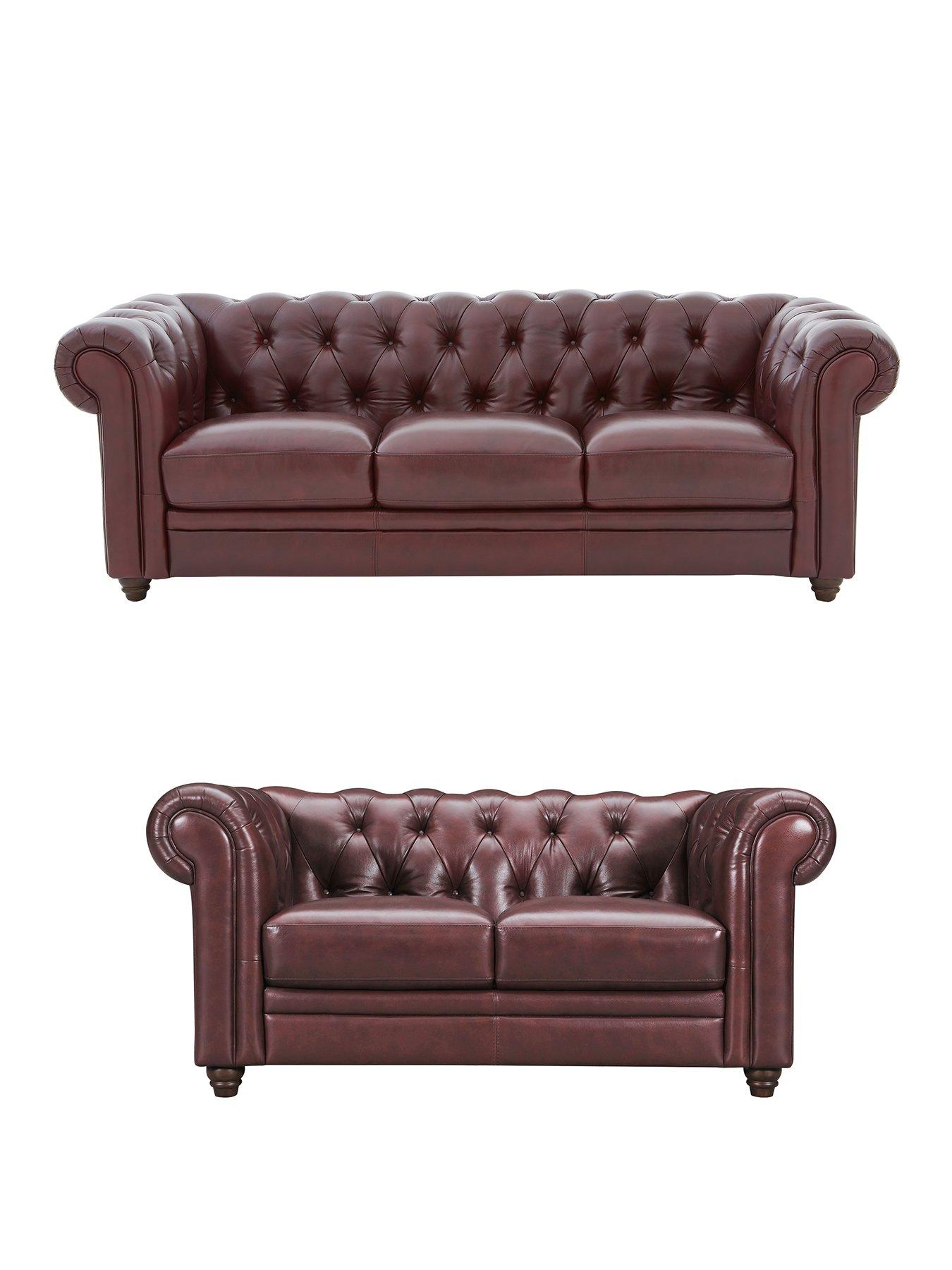 Violino Chester Leather 3 Seater 2 Seater Premium Leather Sofa