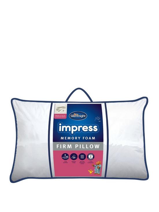 front image of silentnight-firmnbspimpress-memory-foam-pillow