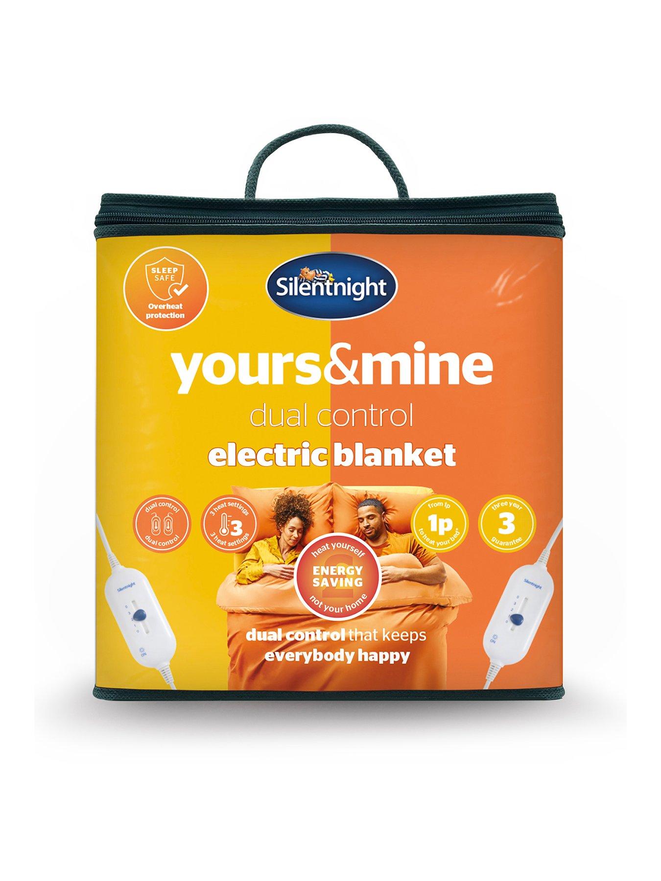 Product photograph of Silentnight Comfort Control Dual Control Electric Blanket from very.co.uk