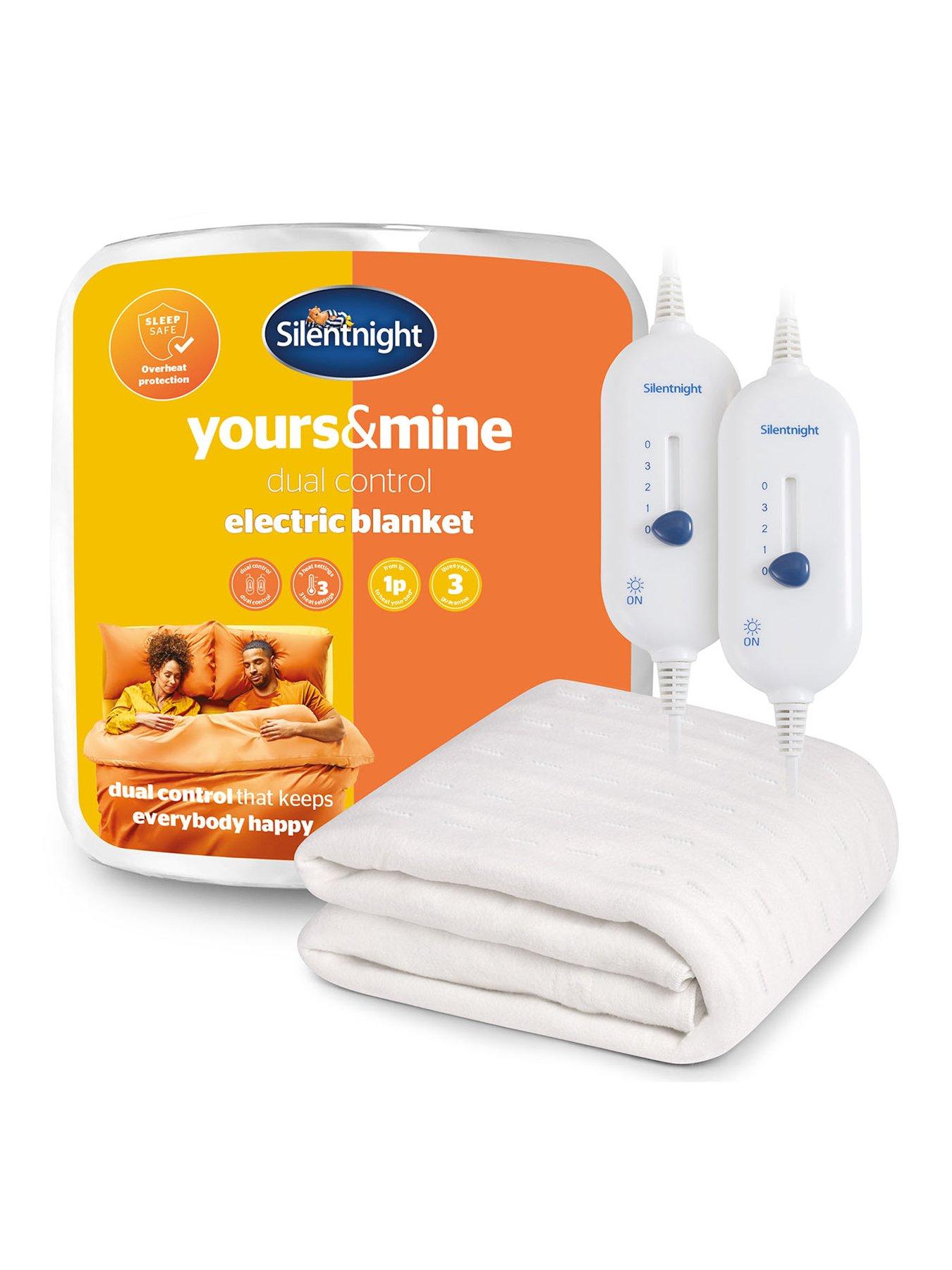 Silentnight Yours  &  Mine Dual Controller Electric Blanket - 3 Heat Settings