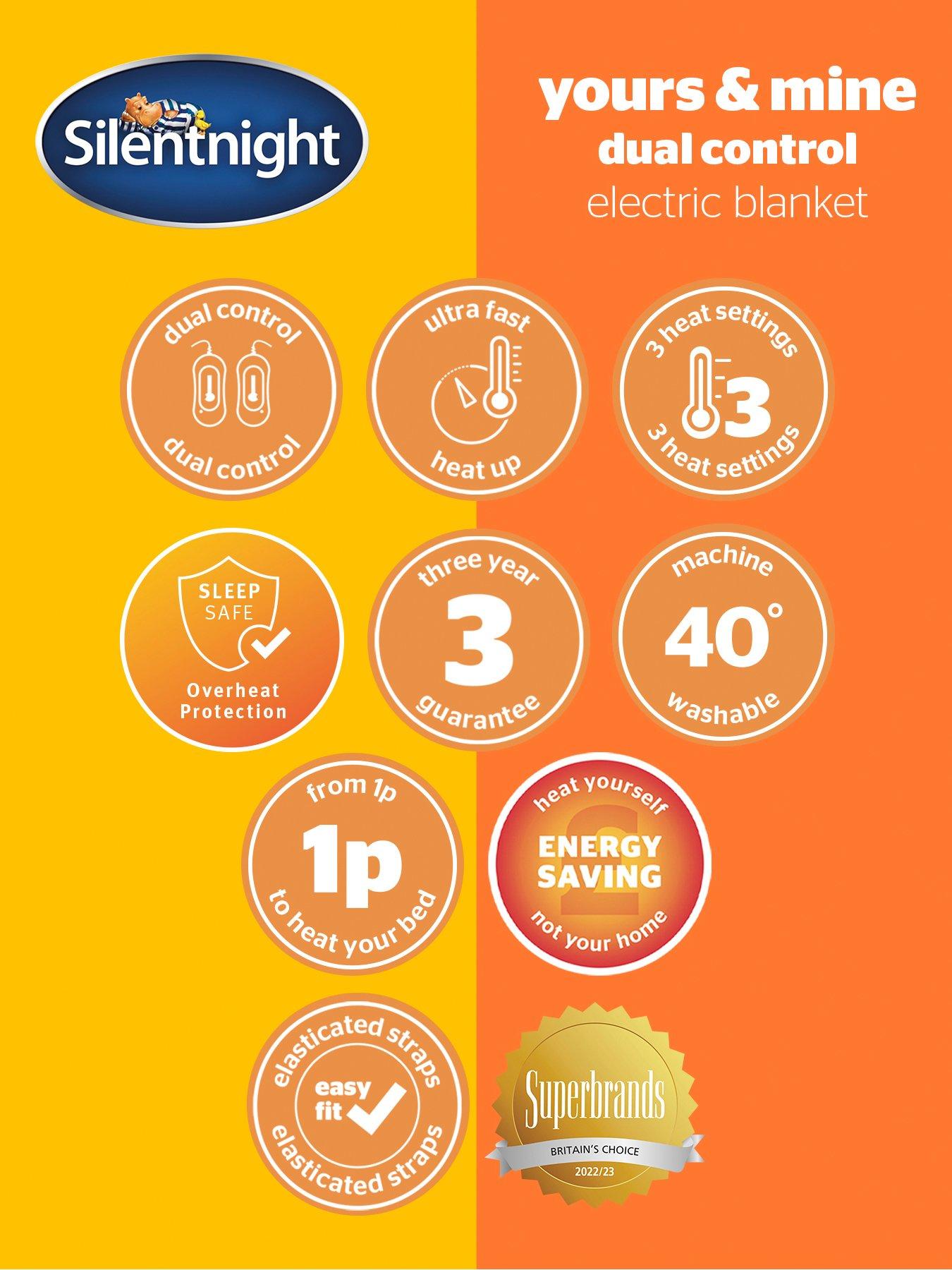 Image 6 of 6 of Silentnight Yours &amp; Mine Dual Controller Electric Blanket - 3 Heat Settings