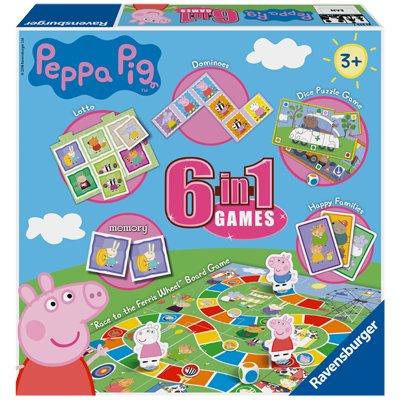 Ravensburger Peppa Pig 6-in-1 Games Box