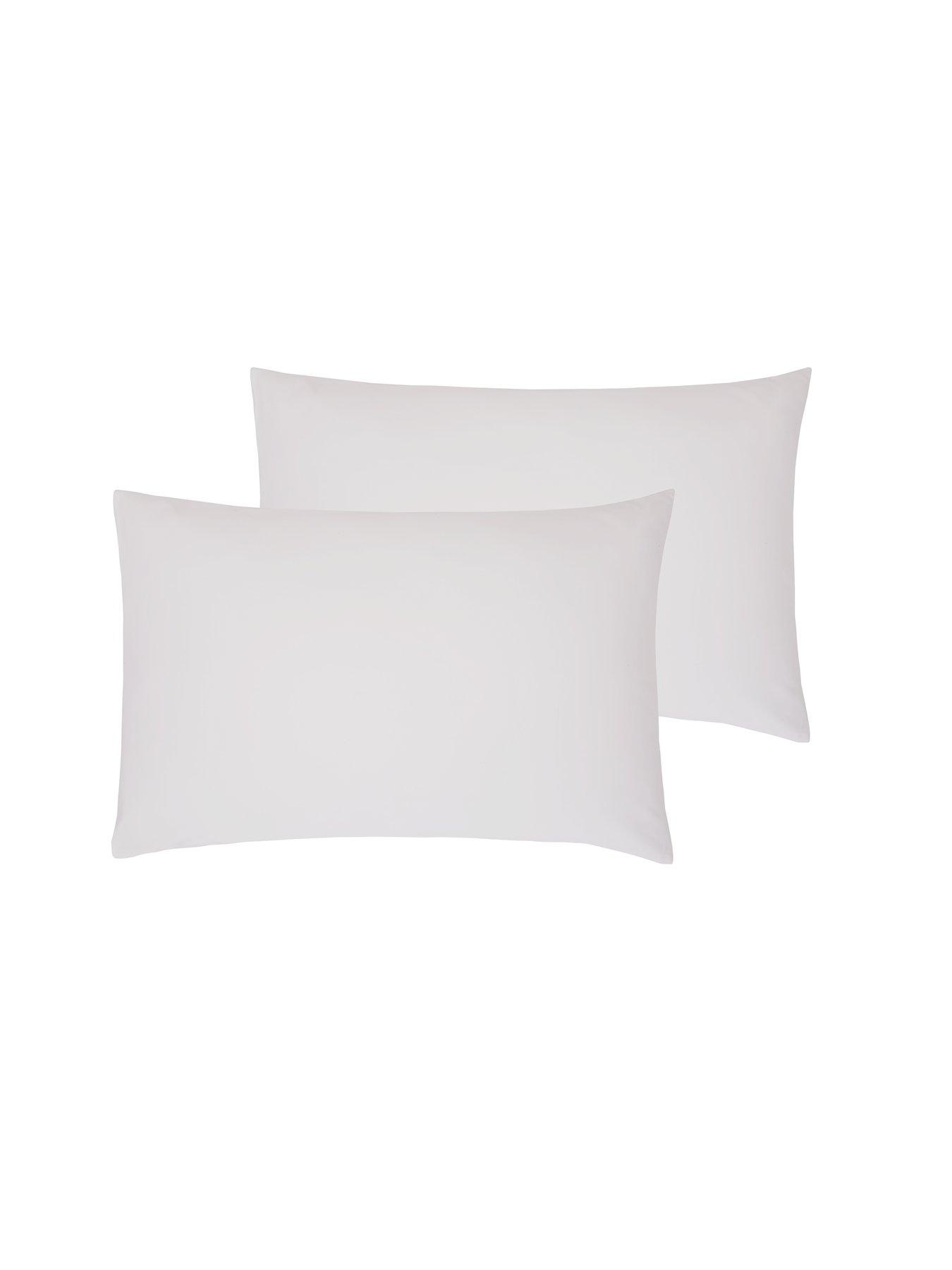 Product photograph of Hotel Collection Luxury Soft Touch 600 Thread Count 100 Cotton Sateen Standard Pillowcases Pair from very.co.uk