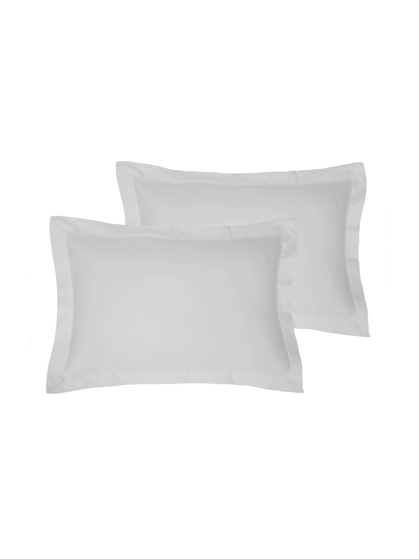 undefined Luxury Soft Touch 600 Thread Count 100% Cotton Sateen Oxford Pillowcases (Pair)