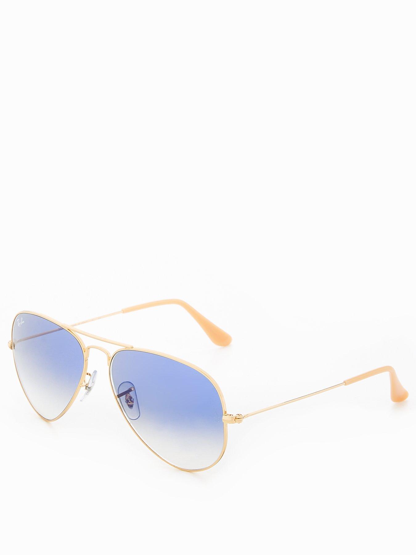Women Aviator Sunglasses - Gold