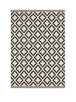 Product photograph of Kamina Indoor Outdoor Flatweave Rug from very.co.uk