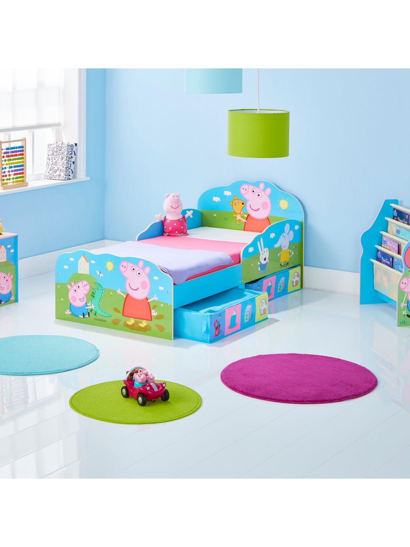 Peppa Pig Toddler Bed With Underbed Storage By Hellohome