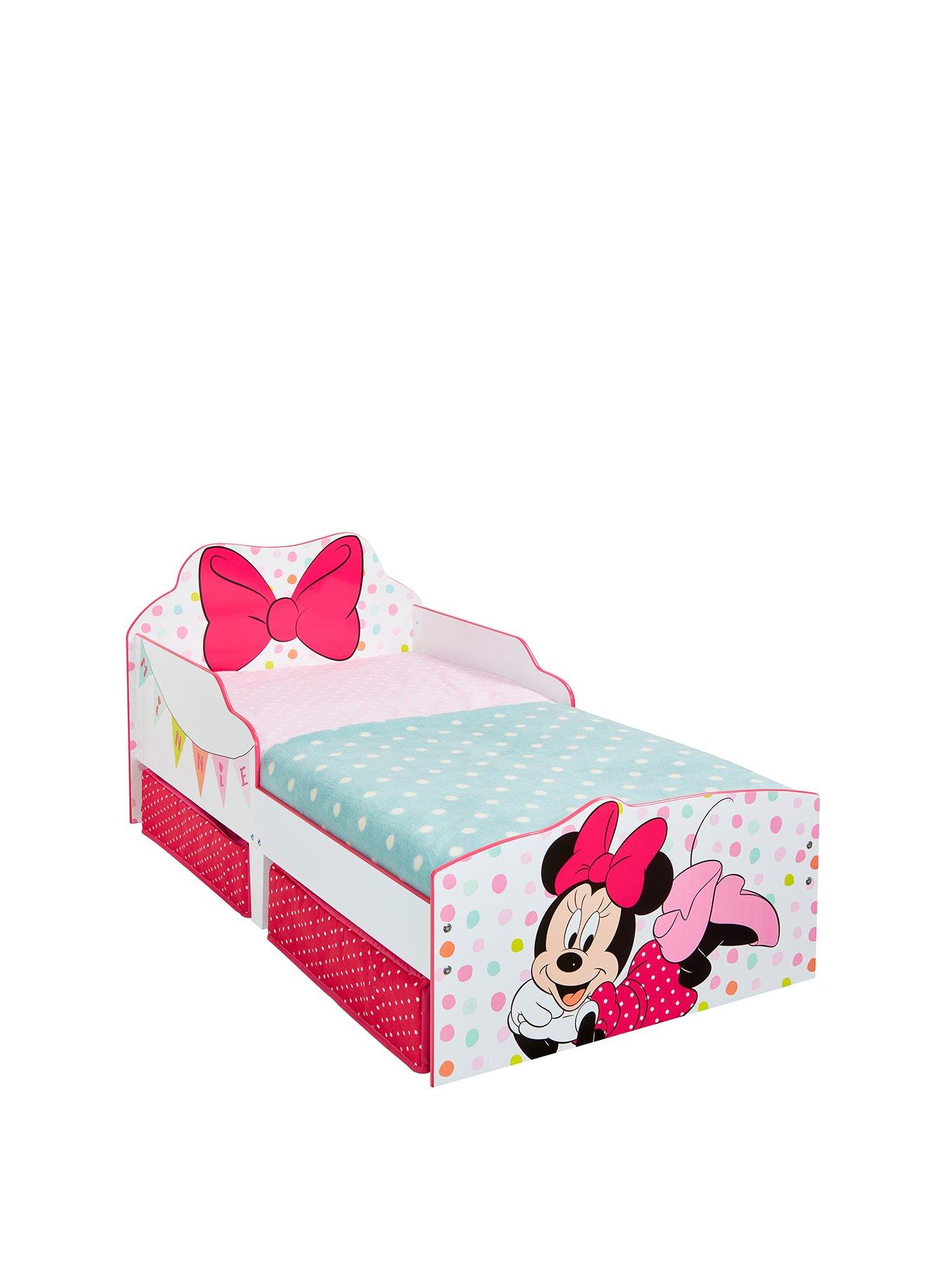 Minnie Mouse Toddler Bed With Underbed Storage By Hellohome