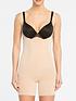 image of spanx-oncore-open-bust-mid-thigh-bodysuit-nude