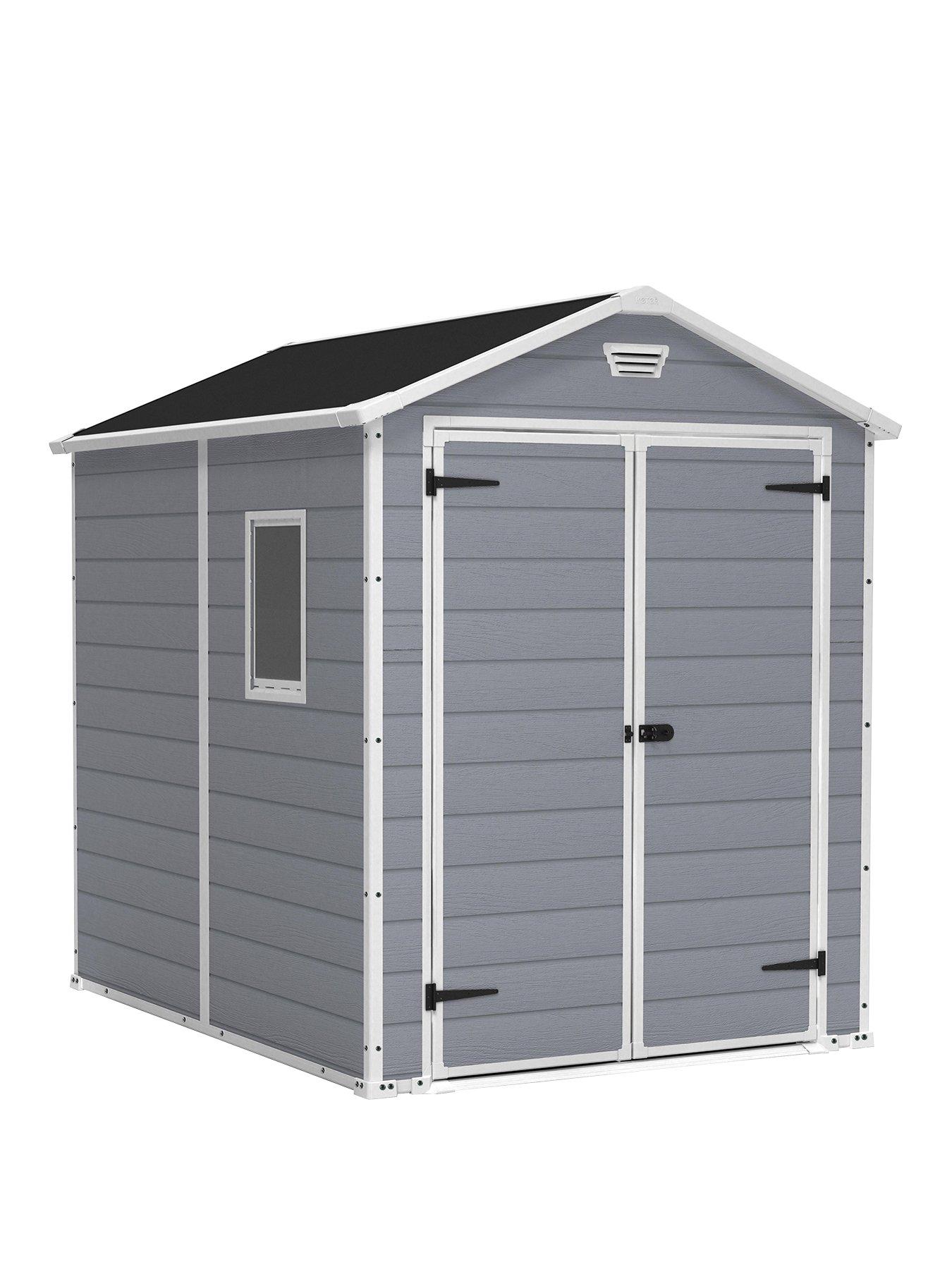 Image 2 of 6 of Keter 6x8 ft&nbsp;Apex Manor Resin Garden&nbsp;Shed
