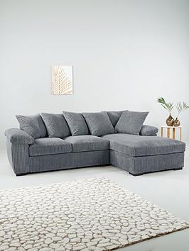 Product photograph of Very Home Amalfi 3 Seater Right Hand Scatter Back Fabric Corner Chaise Sofa - Fsc Reg Certified from very.co.uk