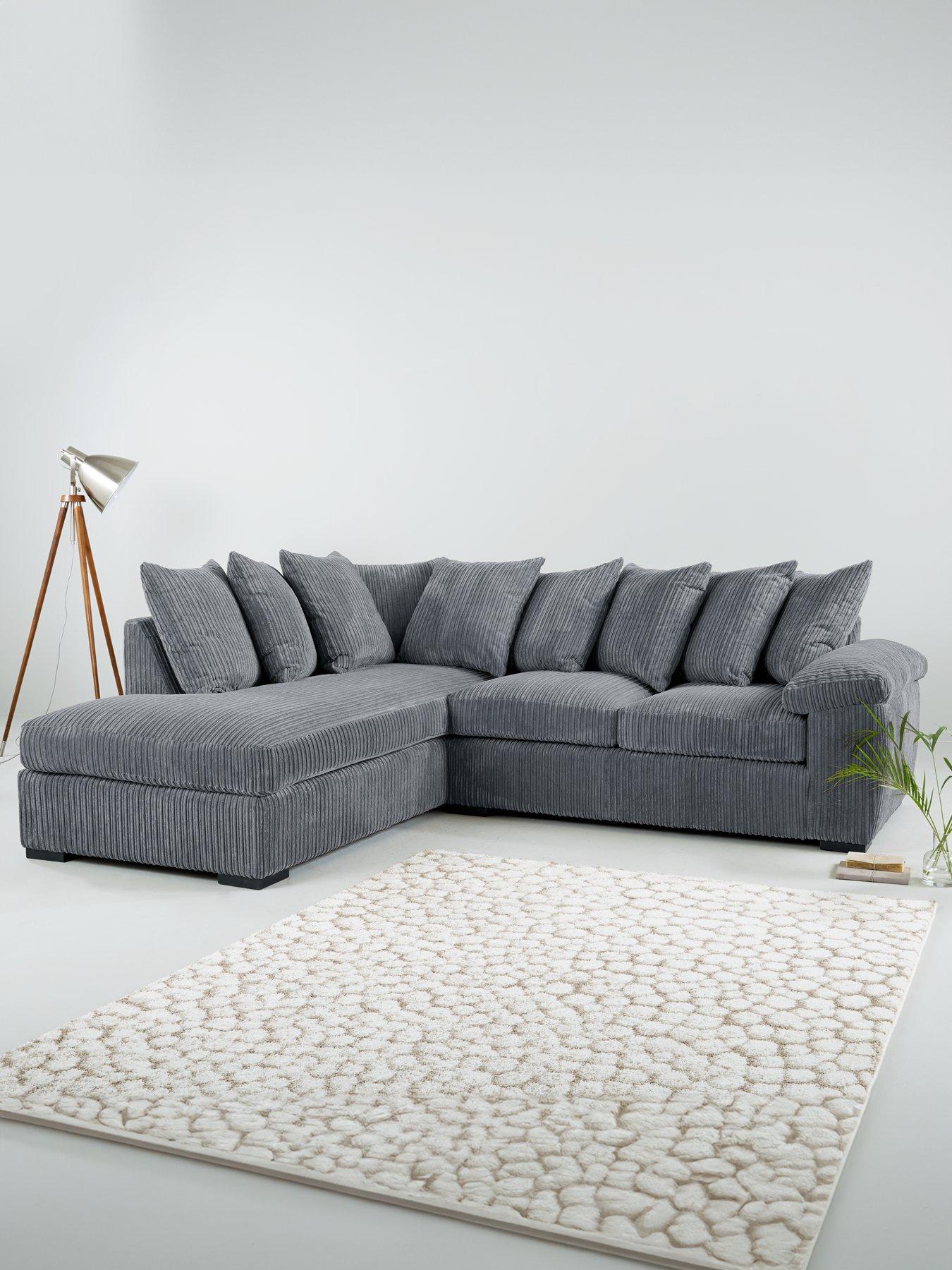 undefined Amalfi Left Hand Scatter Back Fabric Corner Chaise Sofa - FSC® Certified