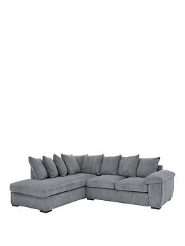 Very Home Amalfi Left Hand Scatter Back Fabric Corner Chaise Sofa - Fsc® Certified