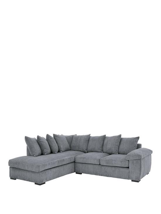 front image of amalfi-left-hand-scatter-back-fabric-corner-chaise-sofa