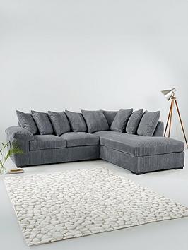 Product photograph of Very Home Amalfi Right Hand Scatter Back Fabric Corner Chaise Sofa - Fsc Reg Certified from very.co.uk
