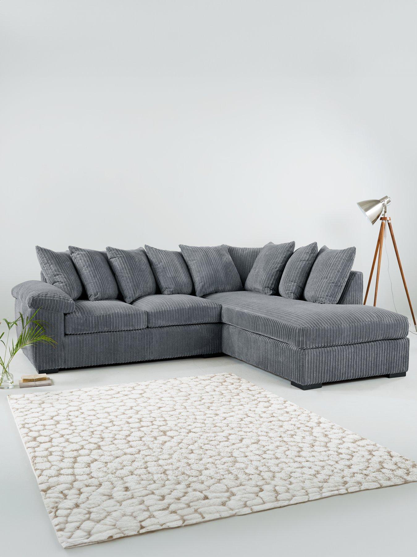 undefined Amalfi Right Hand Scatter Back Fabric Corner Chaise Sofa - FSC® Certified