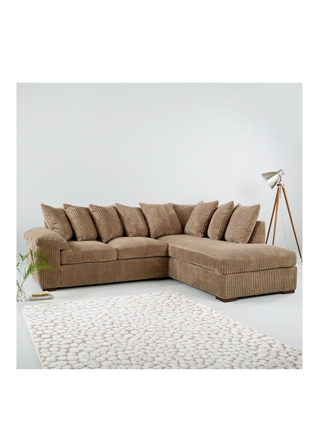 Amalfi Right Hand Scatter Back Fabric Corner Chaise Sofa Very Co Uk
